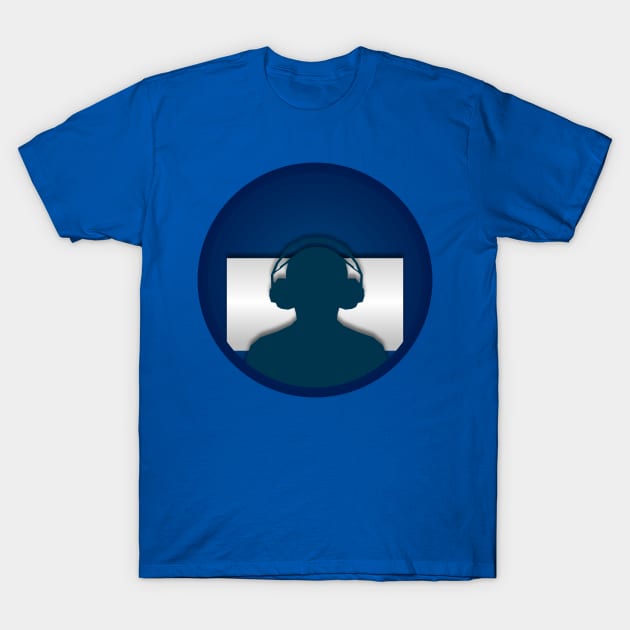 E-sports player paper cut design T-Shirt by SanTees